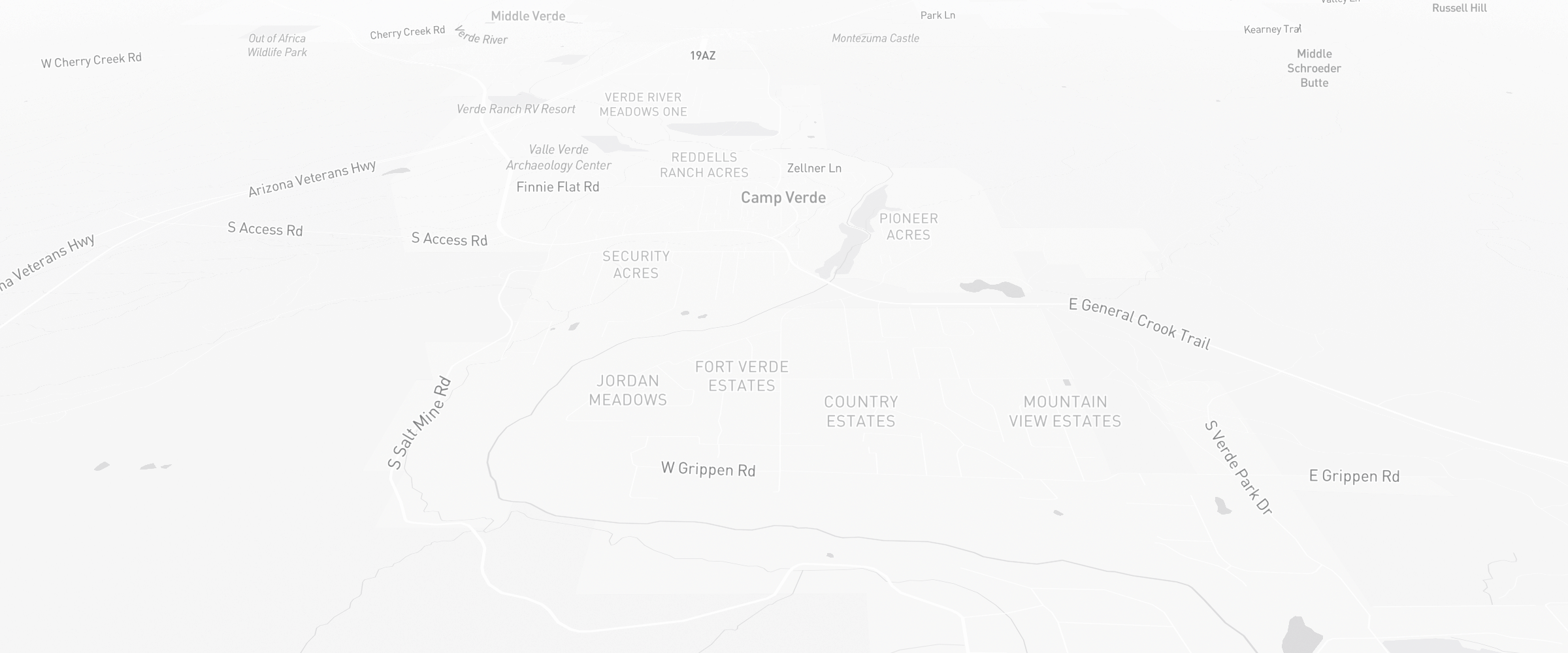 Neighborhood map of Camp Verde, AZ — the area served by Life Insurance Agents of Camp Verde Group